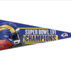 Los Angeles Rams WinCraft Super Bowl LVI Champions 12'' x 30'' Premium Pennant